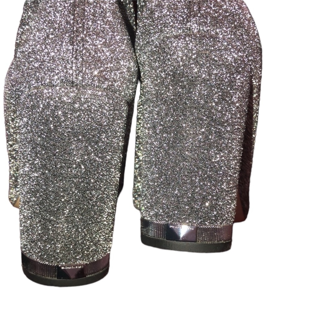 Micheal Kors size 10 metallic silver stretch boots from MK store - Picture 5 of 14
